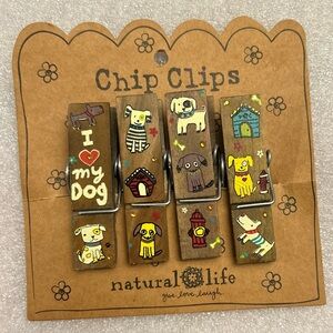 Painted Bag Clips Dogs
